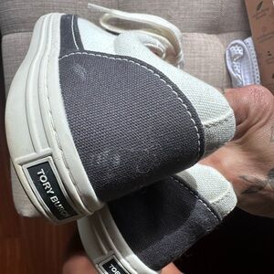 Tory Burch Navy and Cream Sneakers